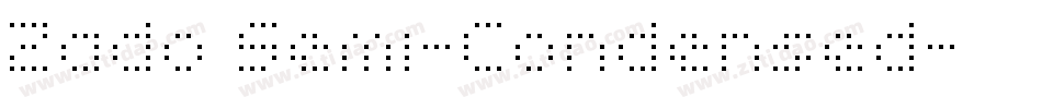Zado Semi-Condensed字体转换